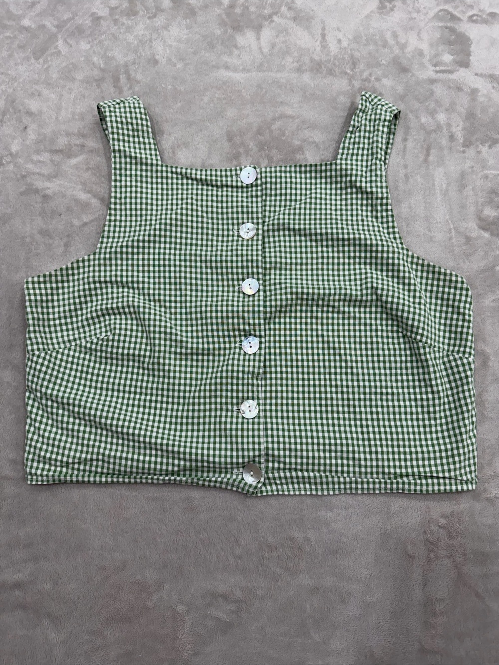 Show Me Your Mumu Maren Top Green Gingham Size L Cottagecore